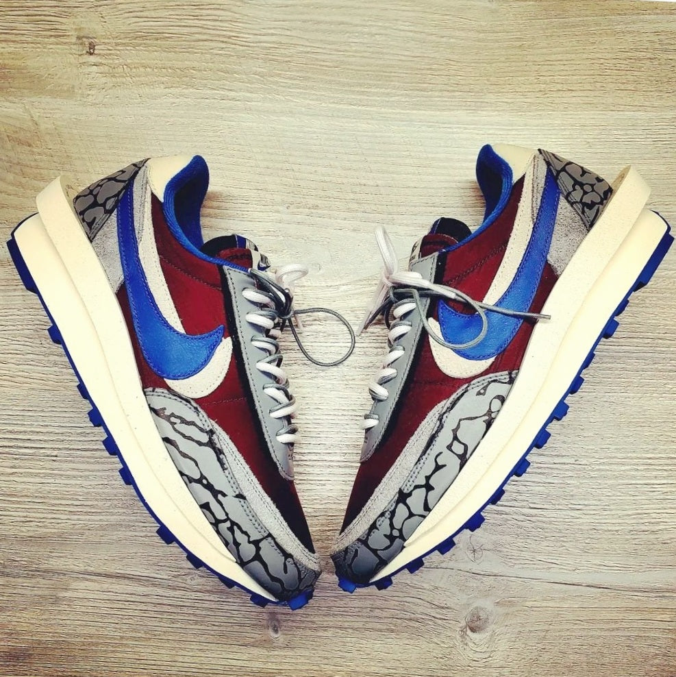 Sample Sale: Sacai Waffle "Concrete maroon"